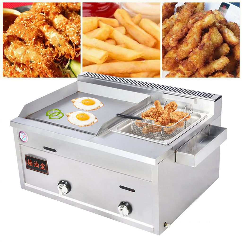 Multi-function Deep Fryer Stainless Steel with Portable Griddle P7515