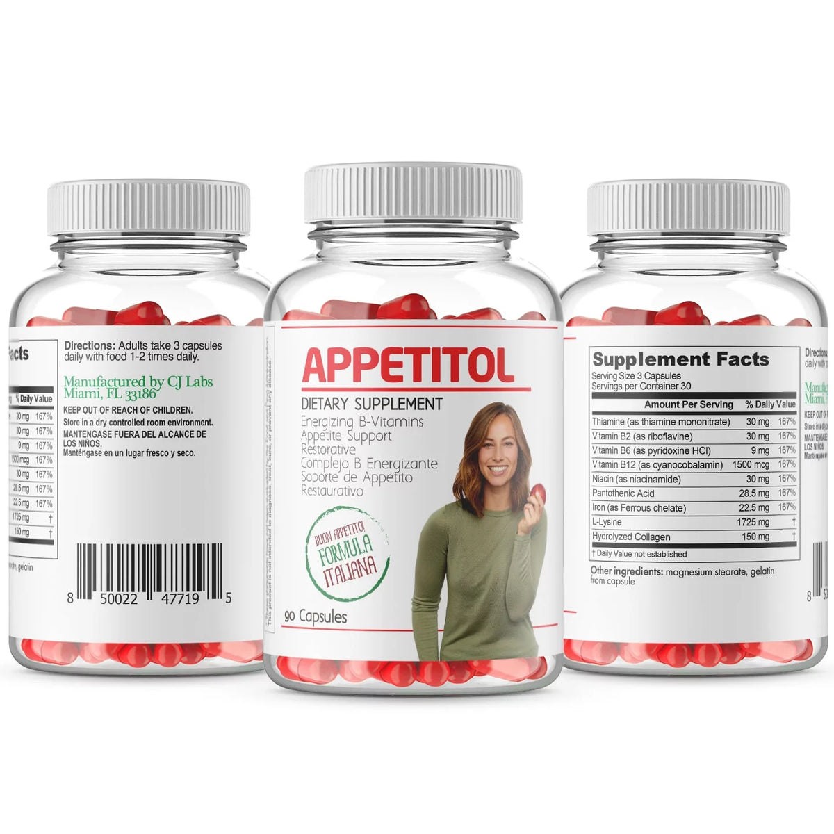 Natural Appetite and Weight Gain Capsules E354795
