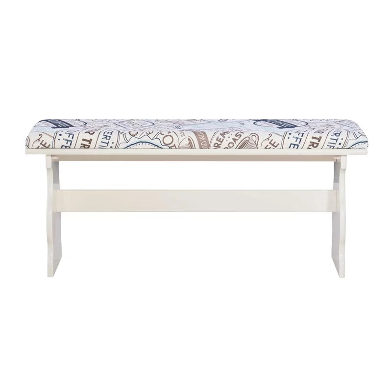 White Wood Corner Dining Set X4120