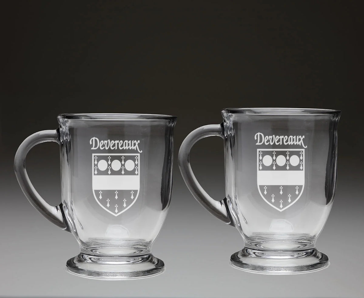 Glass Coffee Mugs Set of 2 V672046