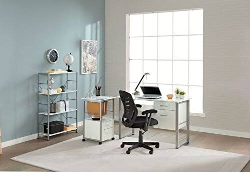 White 2-Drawer Mobile Vertical File Cabinet T74147