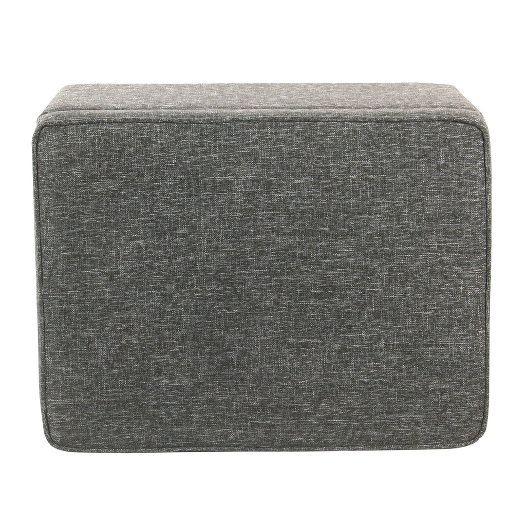 Slate Grey Medium Storage Ottoman G90903