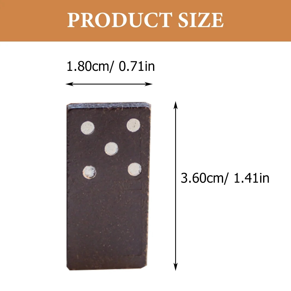 Black Wooden Domino Blocks Set Stacking Toy Blocks Board Games R42139