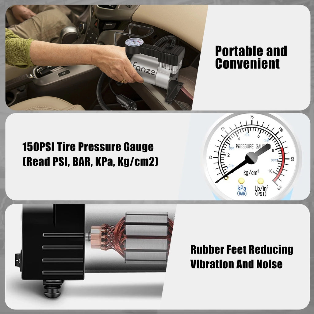 Portable Air Compressor Tire Inflator 12V E4485