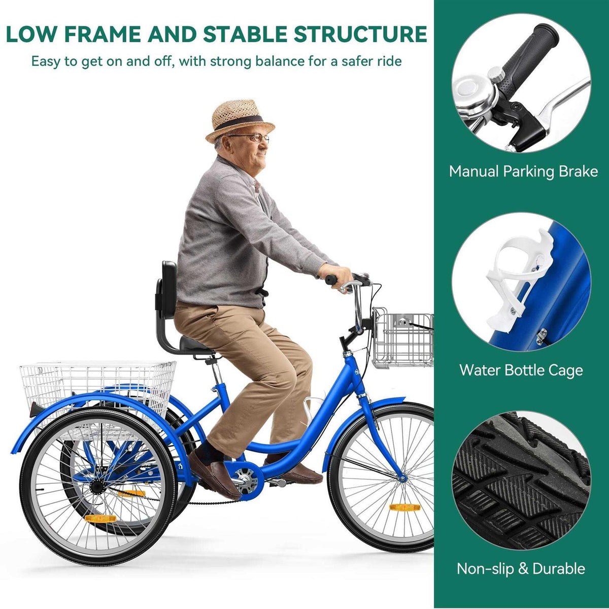 26 Adult Tricycle 3 Wheel Bike X724
