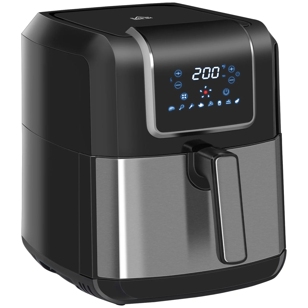 Black 6.9 Quart Air Fryer with Nonstick Basket B1100