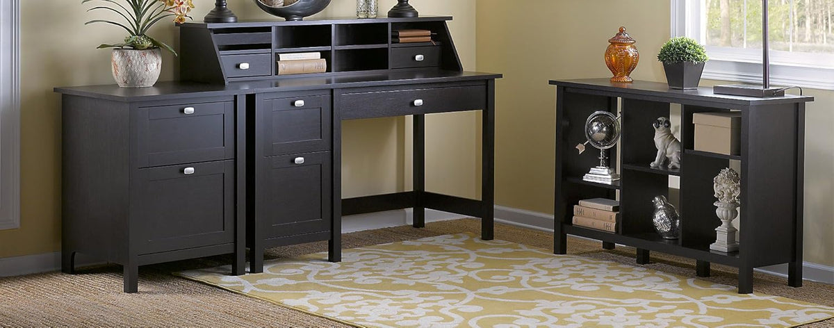 Computer Desk with Pedestal and File Cabinet X341