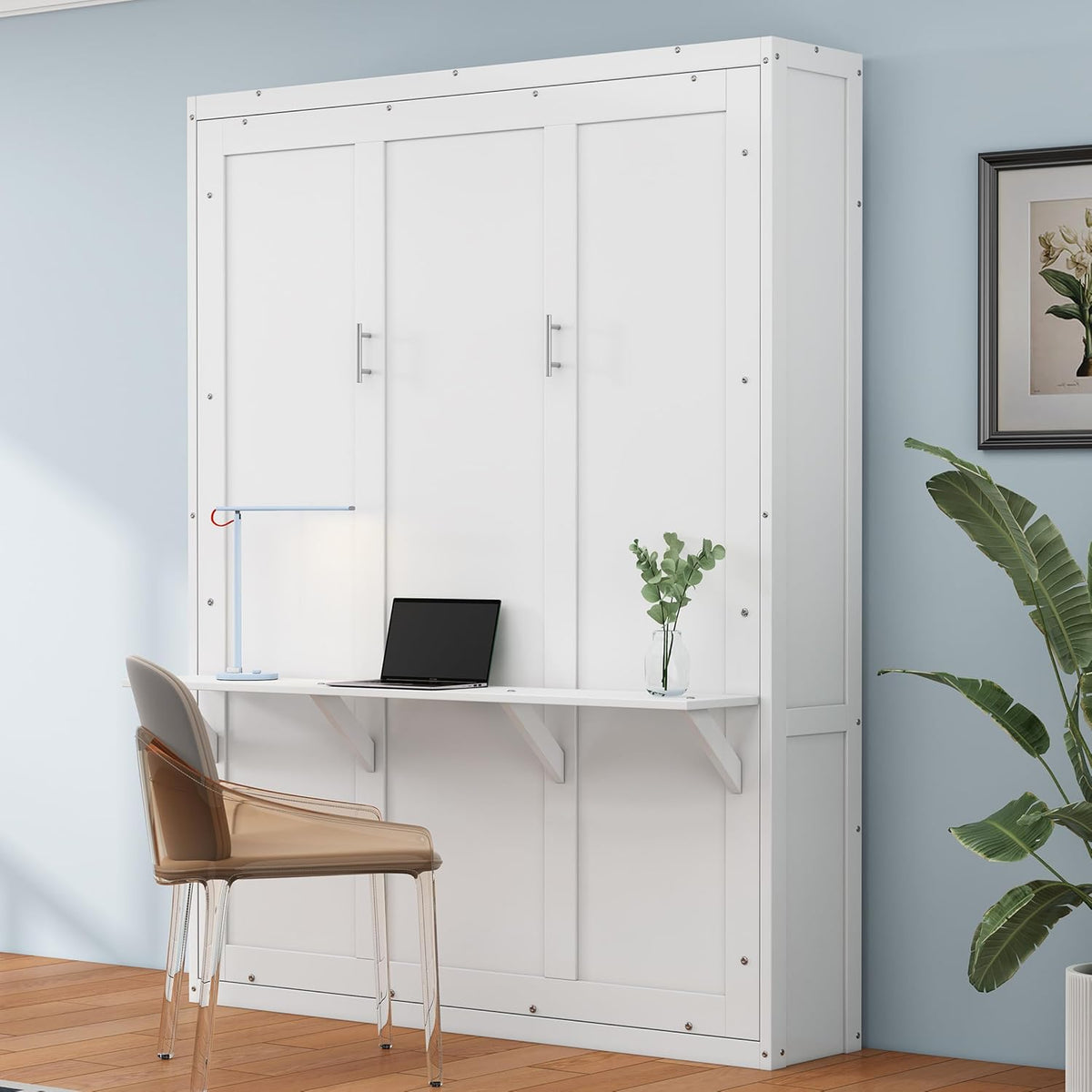 Queen Size Murphy Bed with Desk R891963