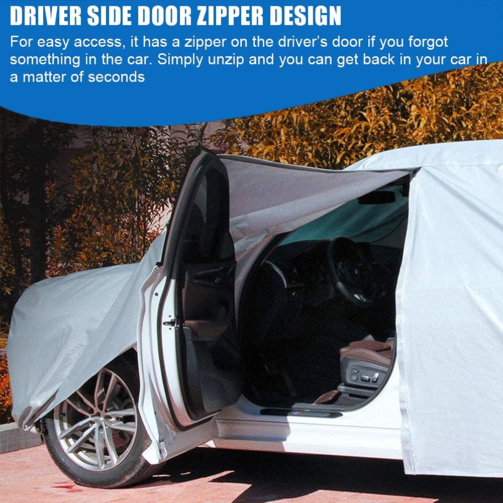 All Weather Waterproof Car Cover with Door Zipper Z282