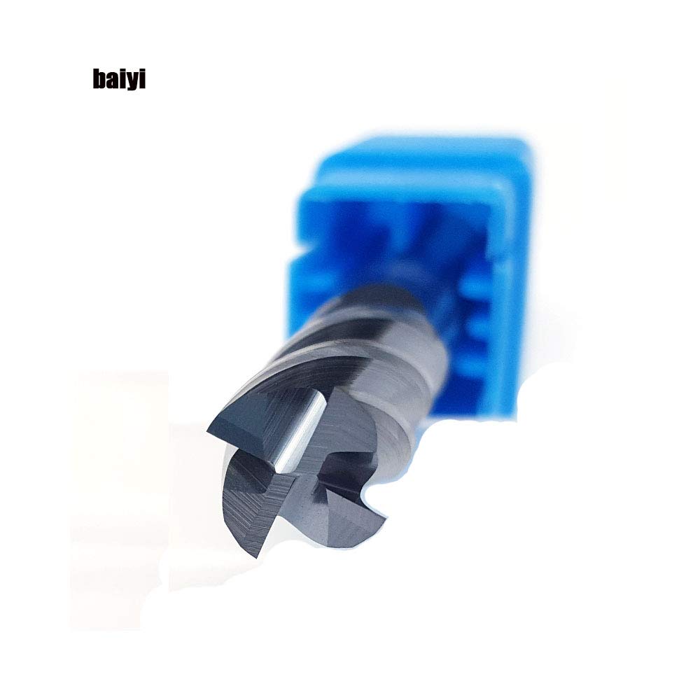 1/2 Carbide Square End Mill 4 Flute AlTiN Coating Pack of 2 B309935