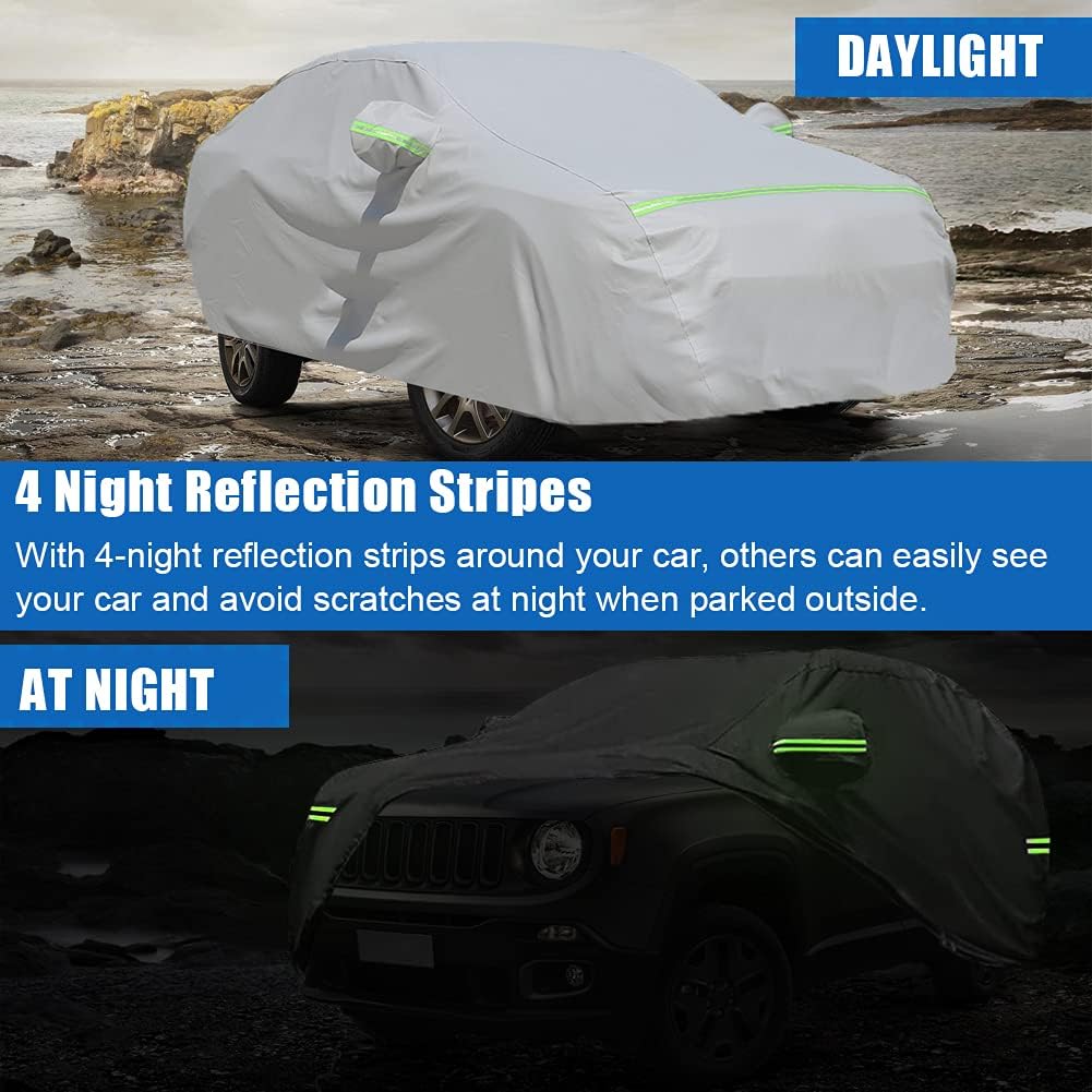 All Weather Waterproof Car Cover with Door Zipper Z282