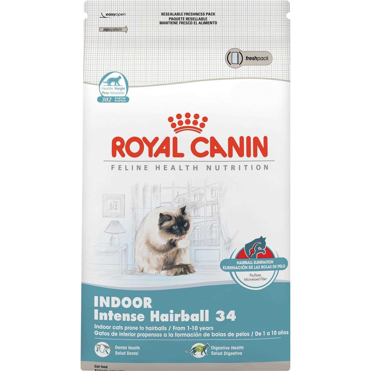 Indoor Intense Hairball 34 Cat Dry Food H31618