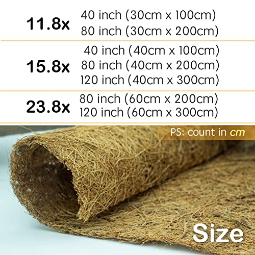12x80 inch Natural Coconut Fiber Liner Roll Y4257