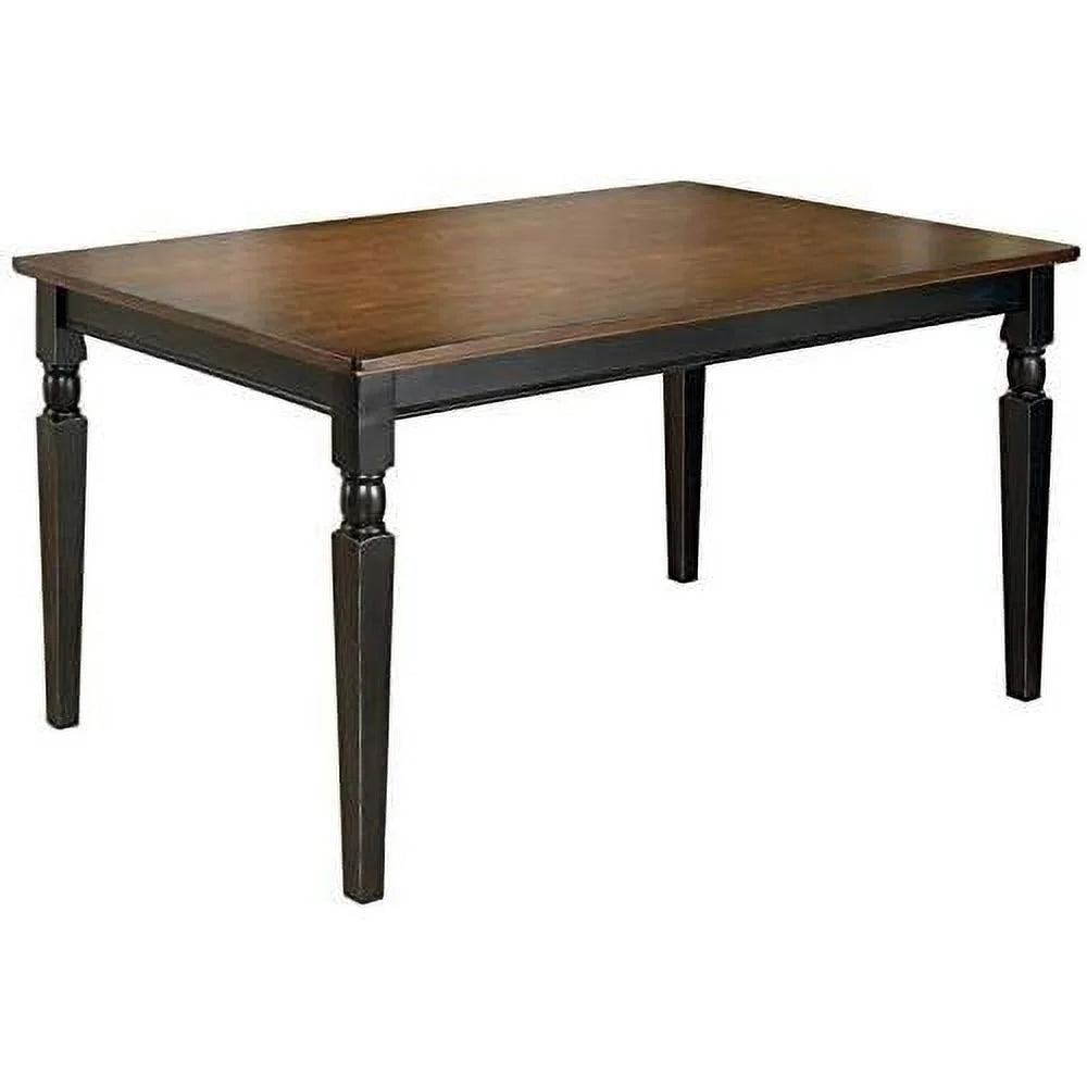 Solid Two-Toned Rectangular Dining Table K21528
