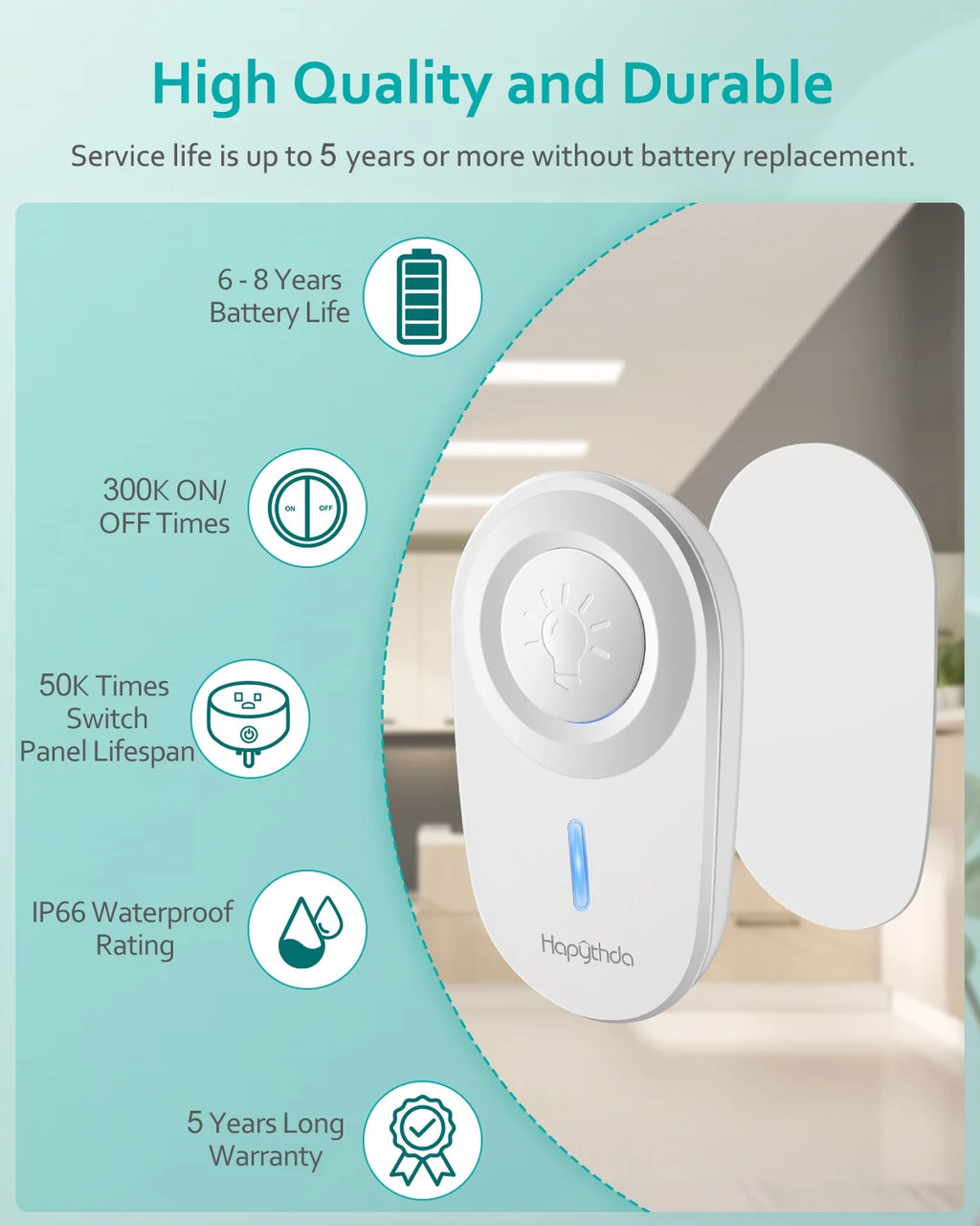 Wireless Remote Control Electrical Outlet Switch White F597