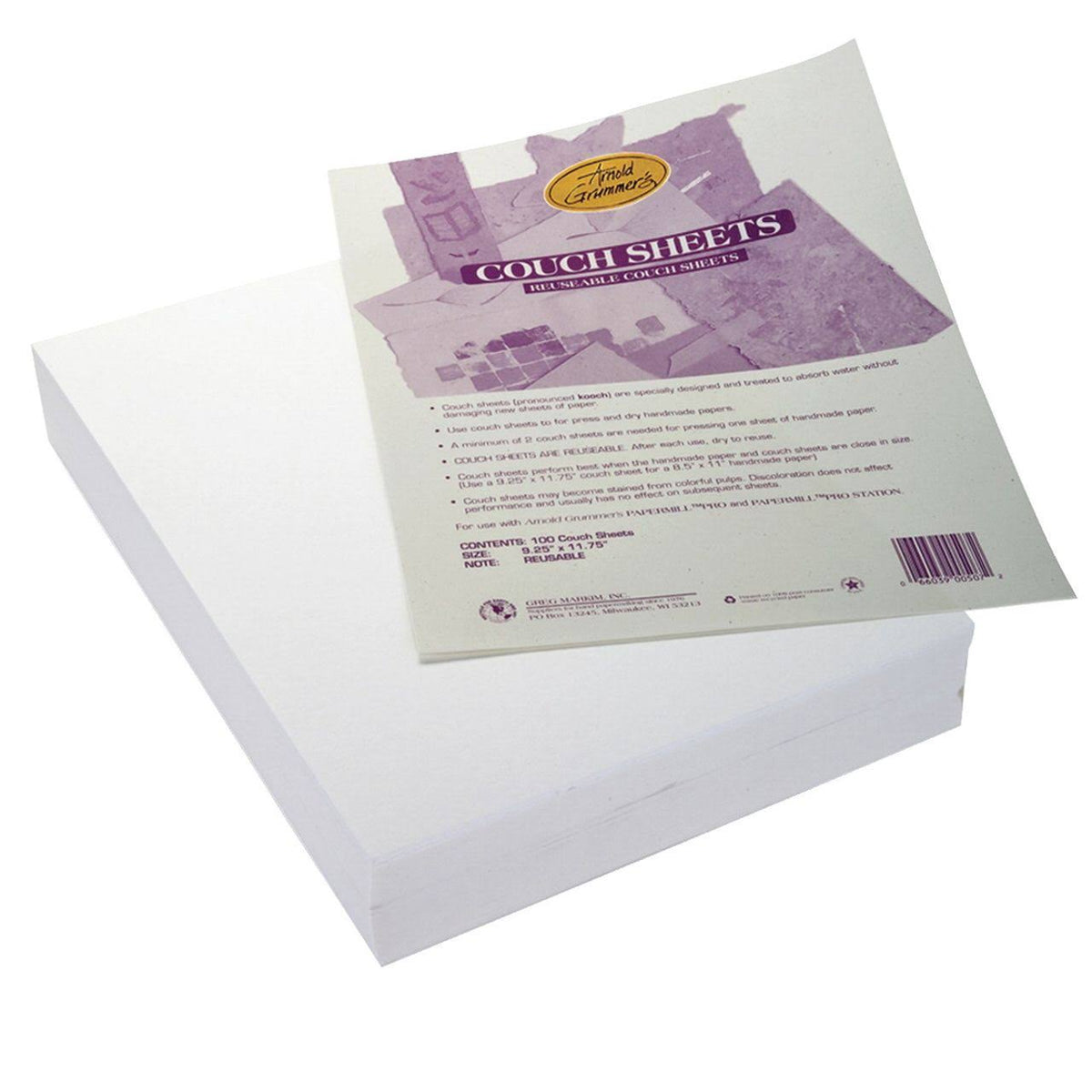 Reusable Couch Blotter Sheets, 9-1/4 x 11-3/4 Inches, 100 Sheets U1392