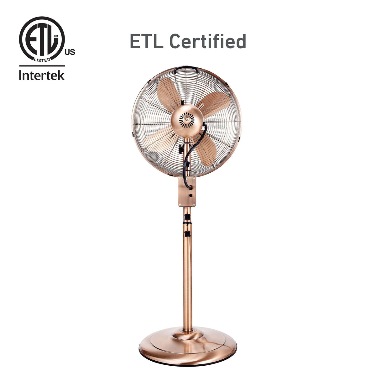 16" Digital Oscillating Metal Stand Fan P87583