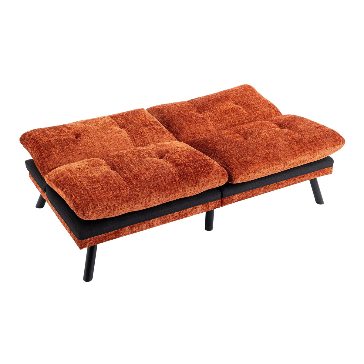 Orange Convertible Sofa Bed G1193