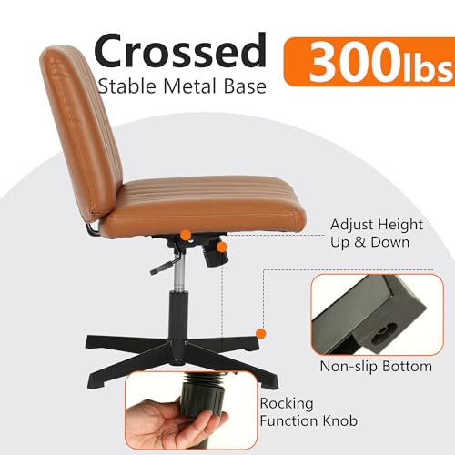 Armless Cross Legged Office Desk Chair Q2585