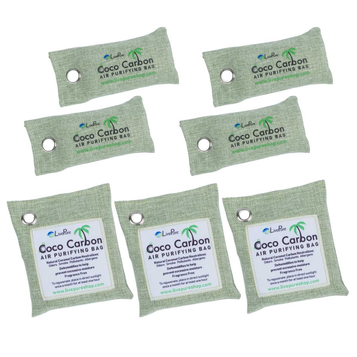 Coconut Carbon Air Purifying Bag 7-Pack G743