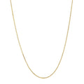 14k Solid Gold Yellow Box Chain Necklace 0.6 mm 13 inches F572