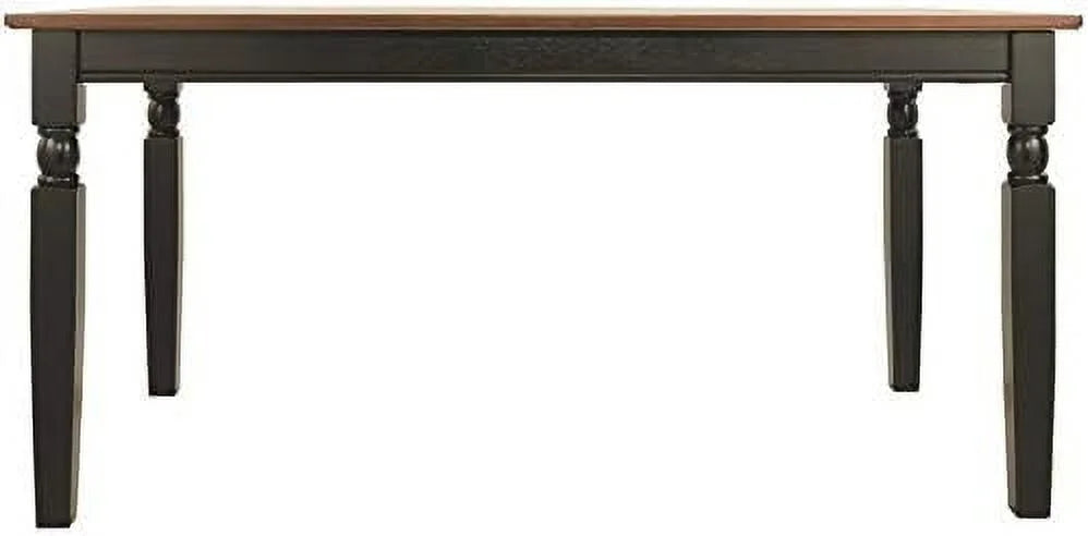Solid Two-Toned Rectangular Dining Table K21528
