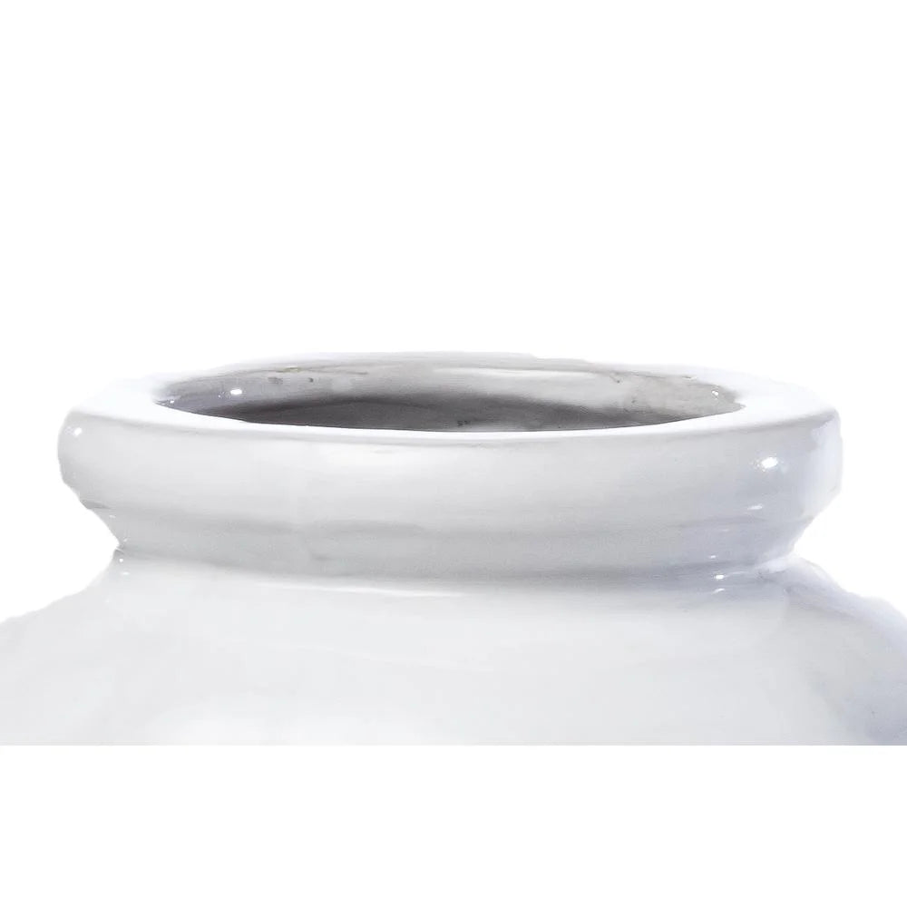 8 Pocket Ceramic Strawberry Planter in White P2582