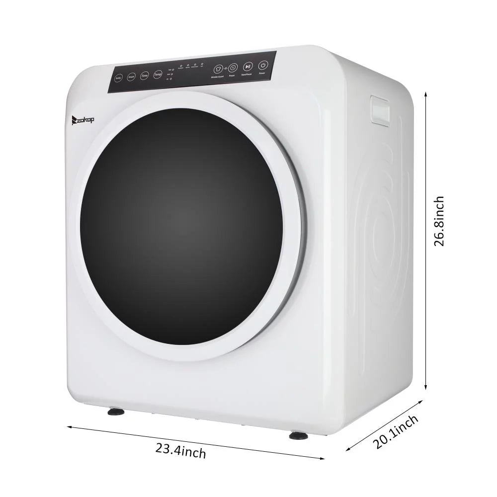 White 13lbs Capacity Stainless Steel Electric Clothes Dryer W431429
