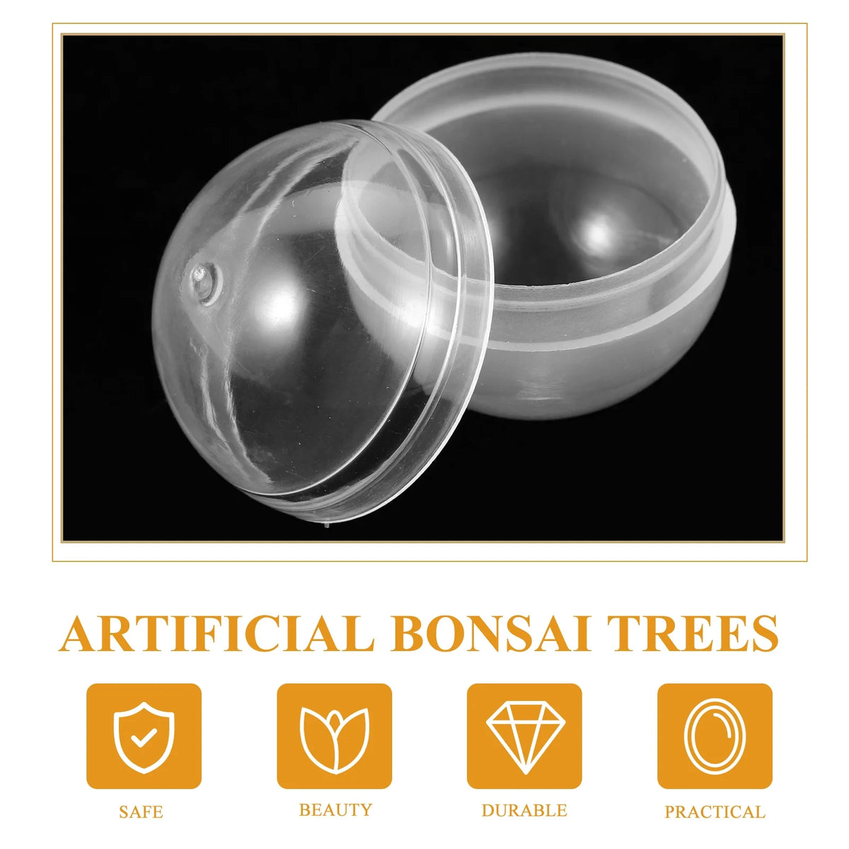 100 pcs Plastic Transparent Fillable Balls I5460