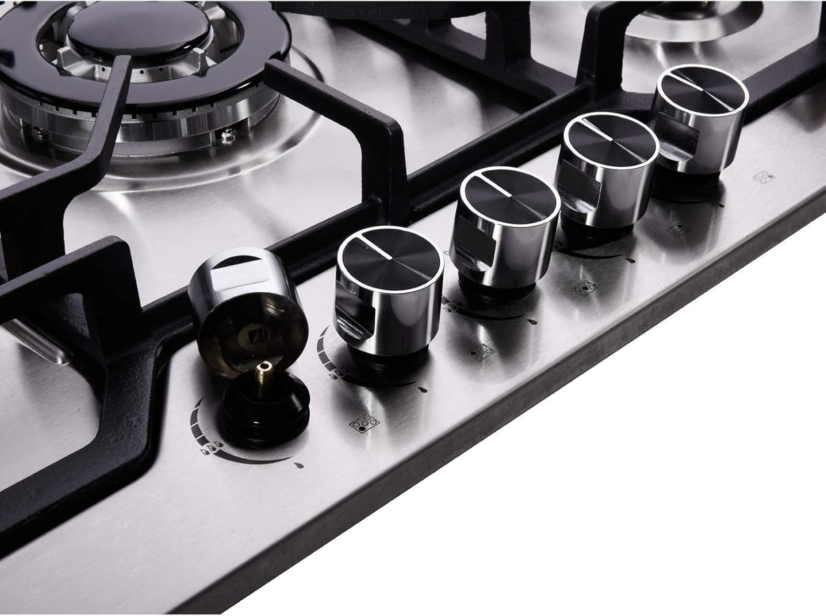 34 Inch 5 Burners Stainless Steel Gas Cooktop W1091