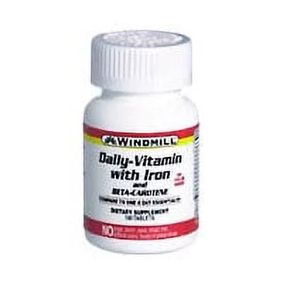 Daily Vitamin With Iron And Beta Carotene Tablets 2 Pack C99416