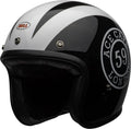 Gloss Black-White Motorcycle Helmet M2454