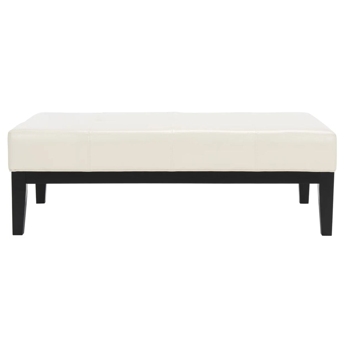 Cream Rectangular Cocktail Ottoman I2379