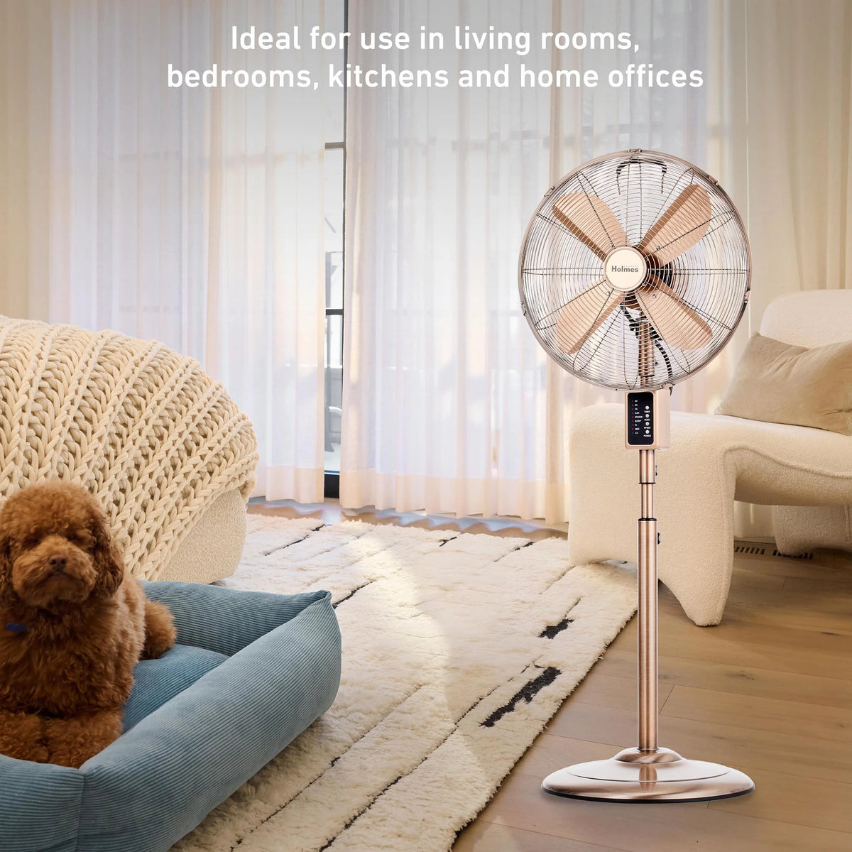16" Digital Oscillating Metal Stand Fan P87583