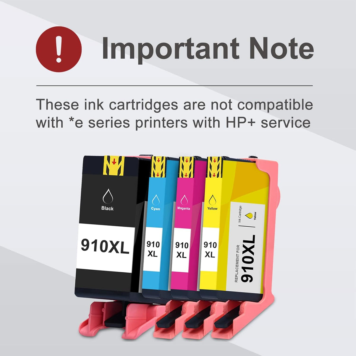 Remanufactured Ink Cartridge 4-Pack for HP 910XL Officejet Pro Q52073