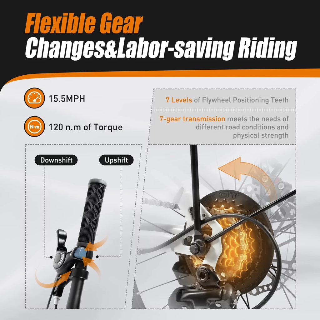20-inch Wheels 7 Speed Folding Bike High Carbon Steel Bicycle R615590