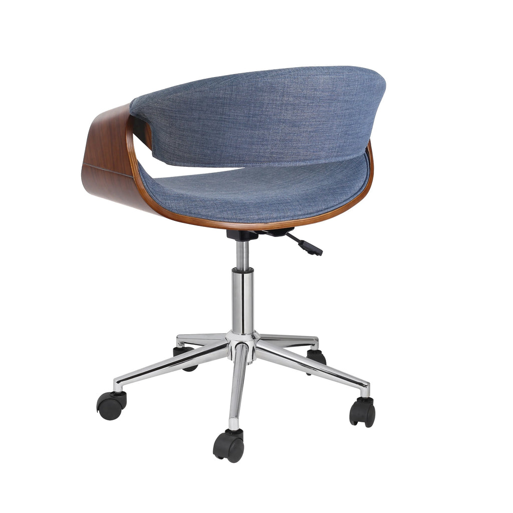 Blue Upholstered Adjustable Office Chair G9359