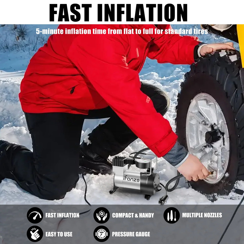 Portable Air Compressor Tire Inflator 12V E4485